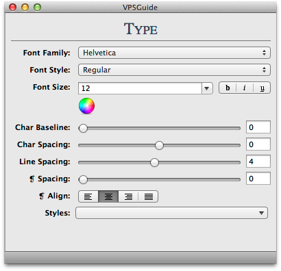 "The Type Palette"